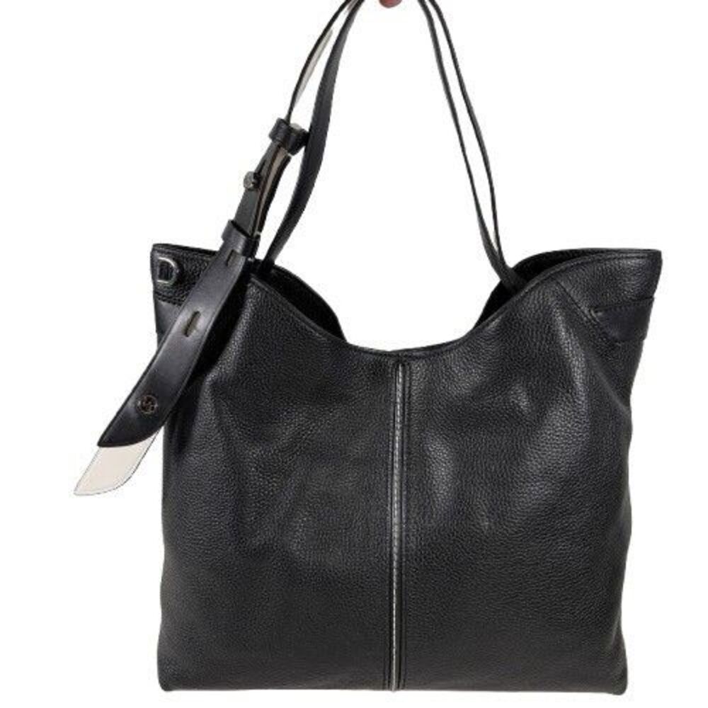 Michael Kors DOWNTOWN ASTOR Black/White Leather Lg Shoulder Tote Bag NWOT $498 - Picture 2 of 16